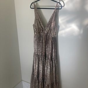 Sabina Musayev gold dress